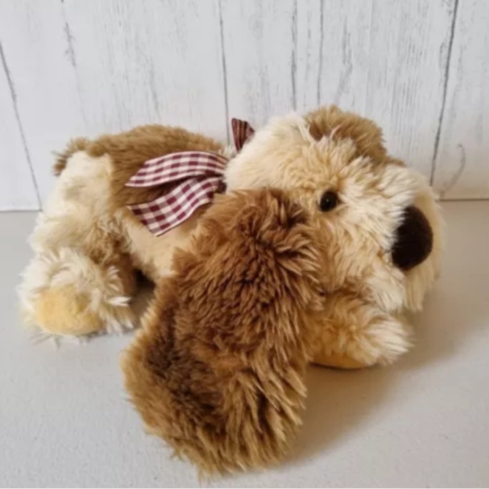 Simply Soft Collection Plush Sitting Patch Dog (Vintage)